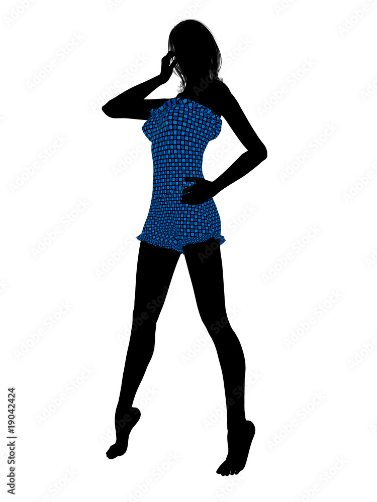 Fototapeta premium Female Swimsuit Silhouette