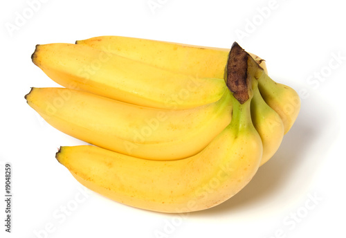 bananas isolated on white background ..