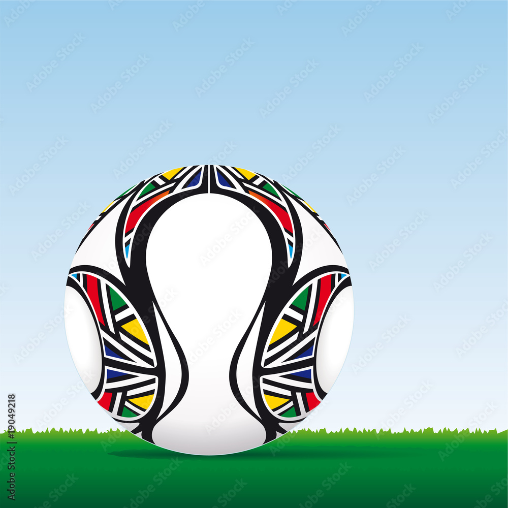 Pallone di calcio dei mondiali 2010 Stock Vector | Adobe Stock