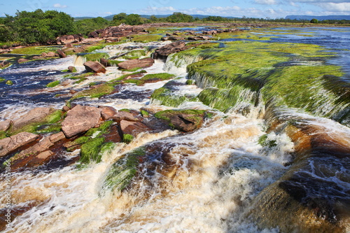 Waterfall at Canaima National Park, Venezuela photo