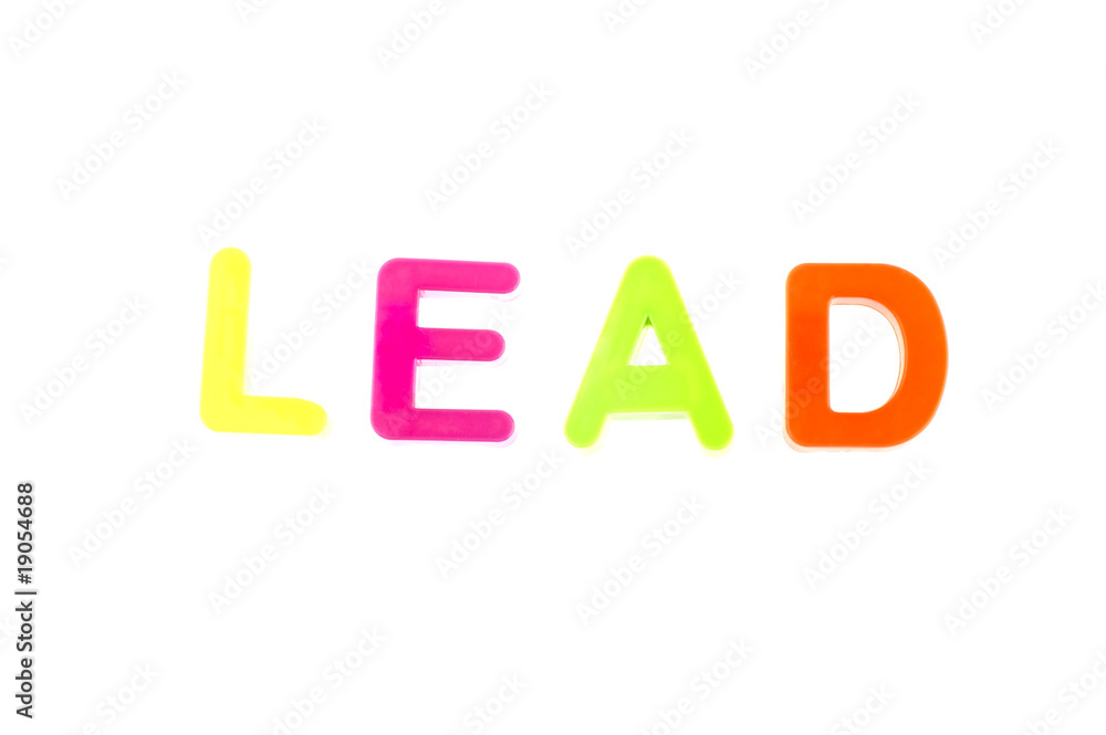 Word Lead From Plastic Toys Letters Word Lead From Plastic Toys Letters