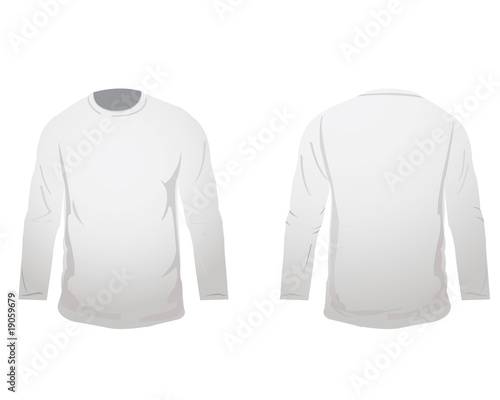 white long sleeved t shirt
