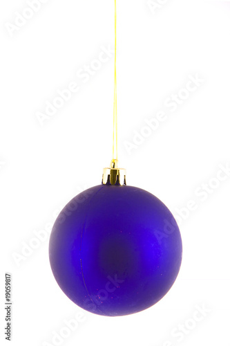 Purple Christmas Ball Isolated