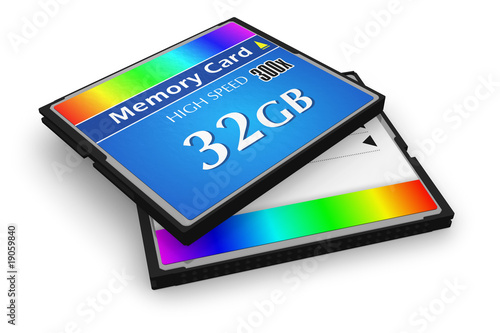 CompactFlash memory cards photo