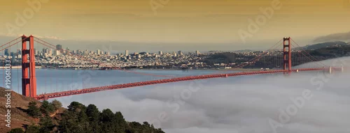 Panel kuchenny z motywem photo of the golden gate bridge at evening