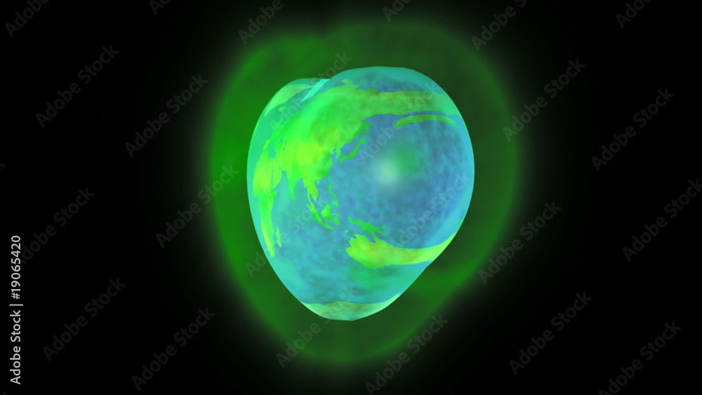 Spinning and looping heart shaped Earth globe. Alpha matte Spinning and looping heart shaped Earth globe. Alpha matte