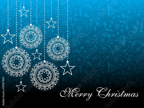 artwork background with hanging xmas object