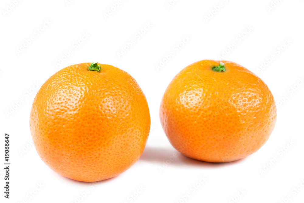 mandarin isolated over white mandarin isolated over white