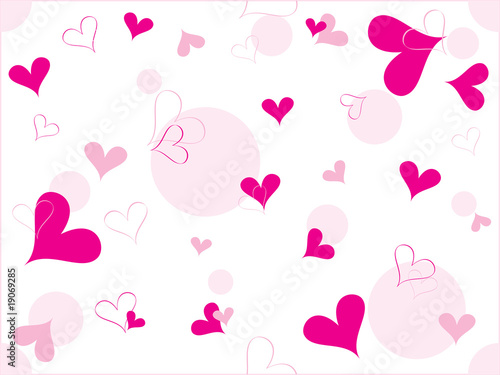 romantic pattern wallpaper illustration