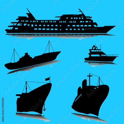 boats silhouette