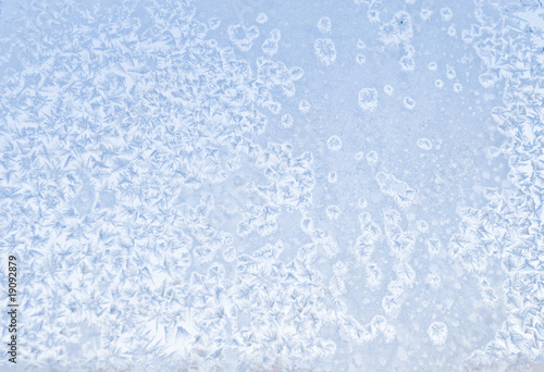 frosty pattern on a window