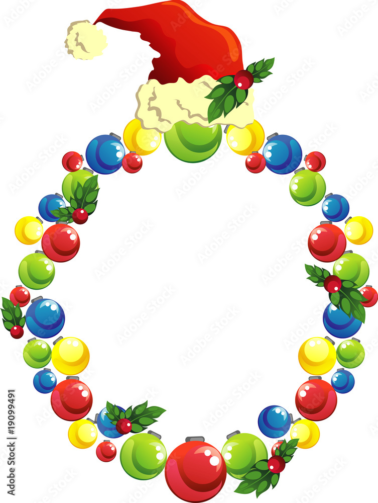 Christmas wreath of balls Christmas wreath of balls
