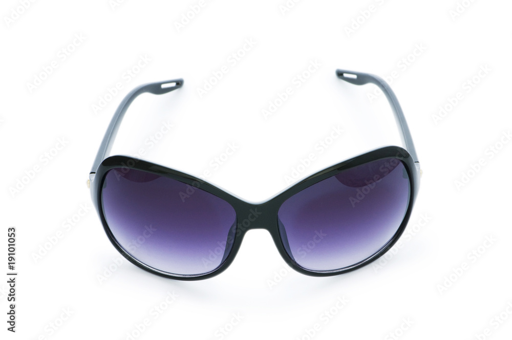 Stylish sunglasses isolated on the white background