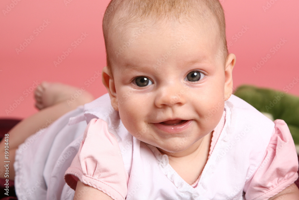 Close-up portrait of young little baby girl Close-up portrait of young little baby girl