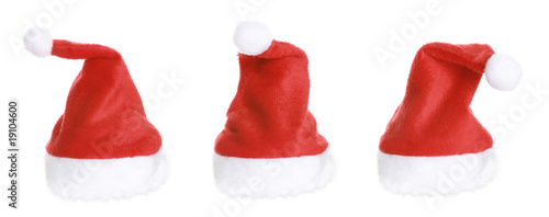 Christmas Santa Claus Hat isolated on white background