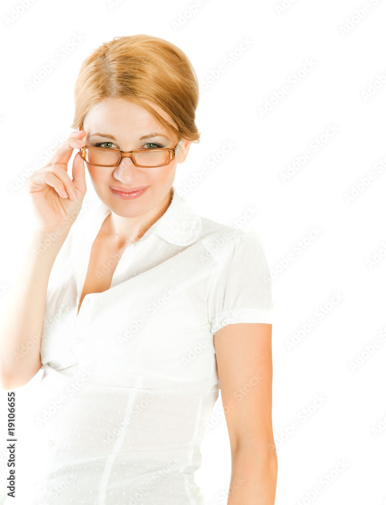 woman in glasses