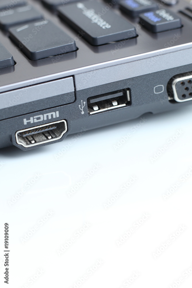USB & HDMI - modern hi-end carbon laptop computer with great co USB & HDMI - modern hi-end carbon laptop computer with great co