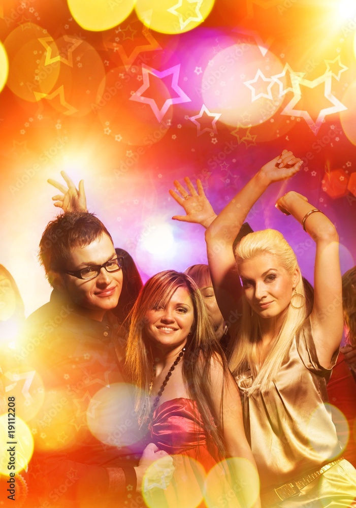 Obraz premium People dancing in the night club