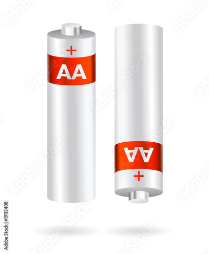 alcaline aa batteries vector