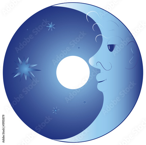 moon and stars