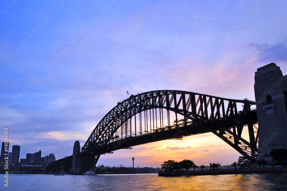 Sydney Harbor Bridge at Sunset