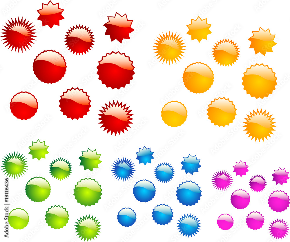 colored badges colored badges