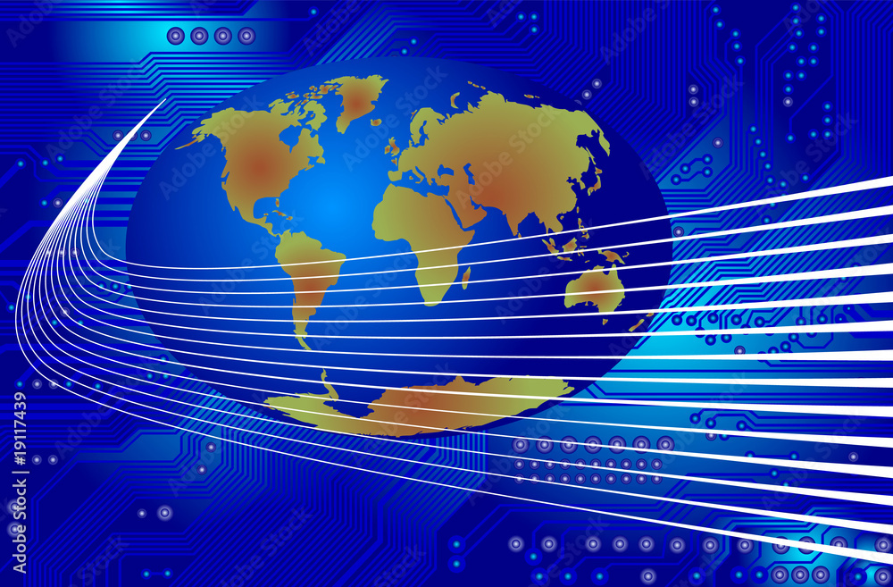 Fototapeta premium global communication - vector