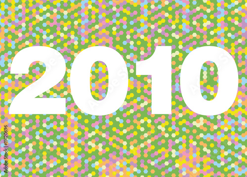 mosaic year 2010 vector