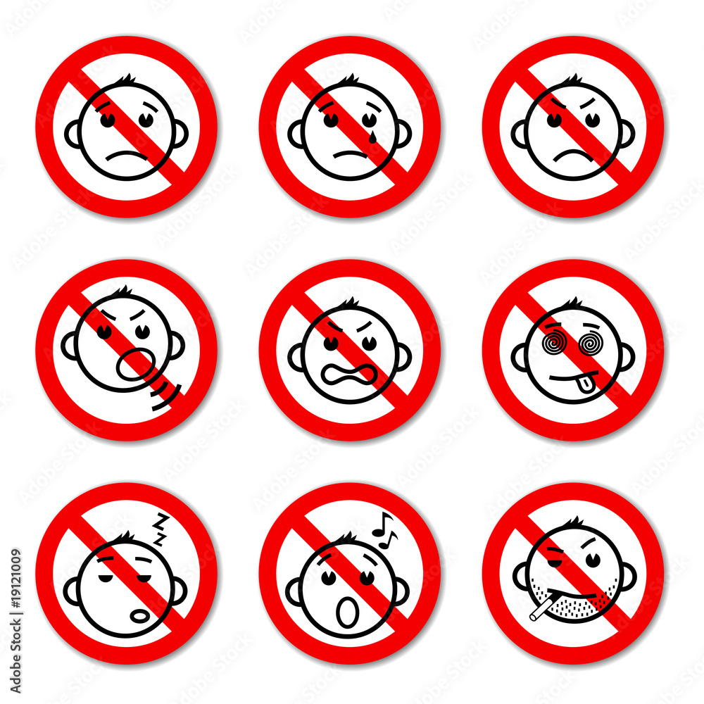 Nine inhibitory signs Nine inhibitory signs