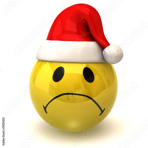sad smiley santa claus