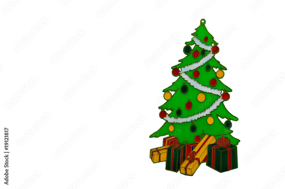 backlit Christmas window or tree decorations backlit Christmas window or tree decorations