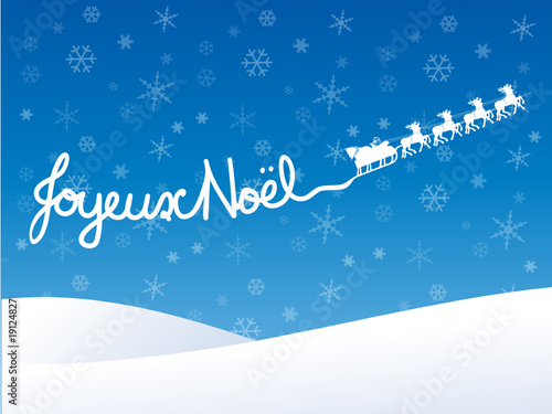 Carte de Voeux "JOYEUX NOEL" (vecteur - Noël)