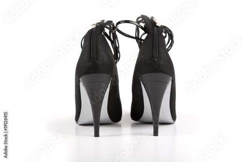 Woman black shoes