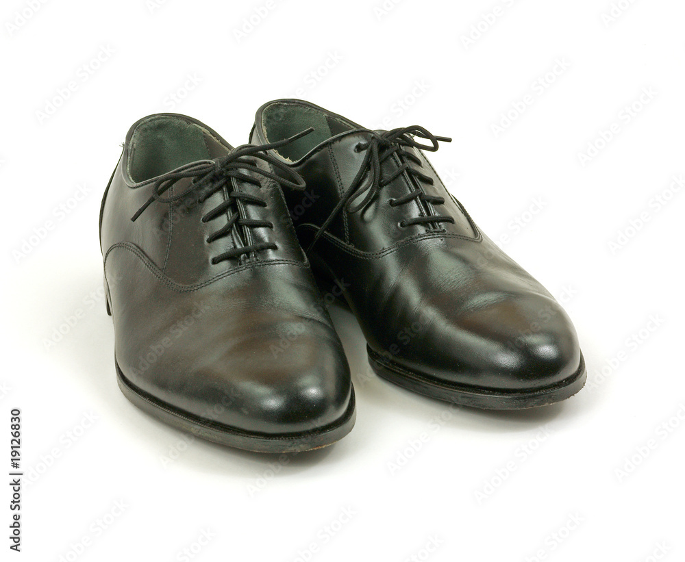 Men's black dress shoes