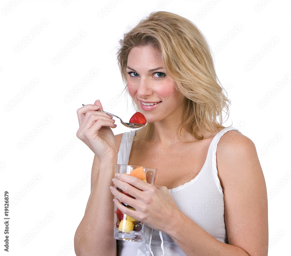 Woman Eating Breakfast Woman Eating Breakfast