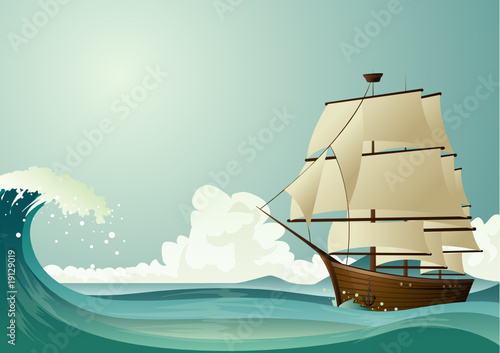 Old sailer ship