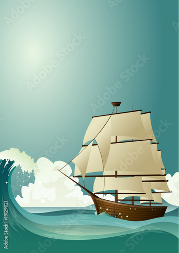 Old sailer ship