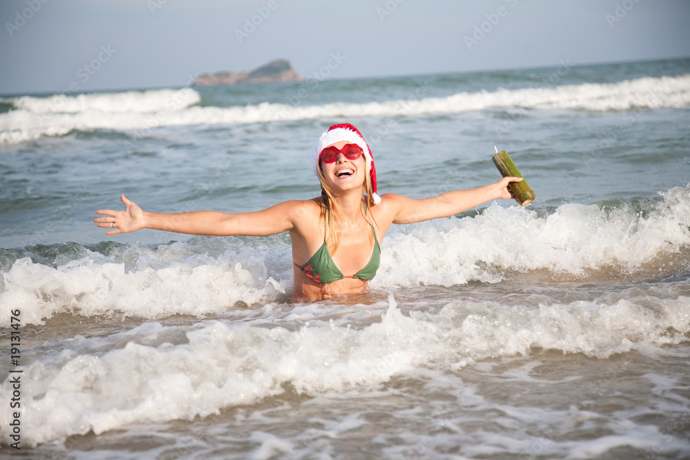 Pretty Woman Relaxing On The Beach Pretty Woman Relaxing On The Beach