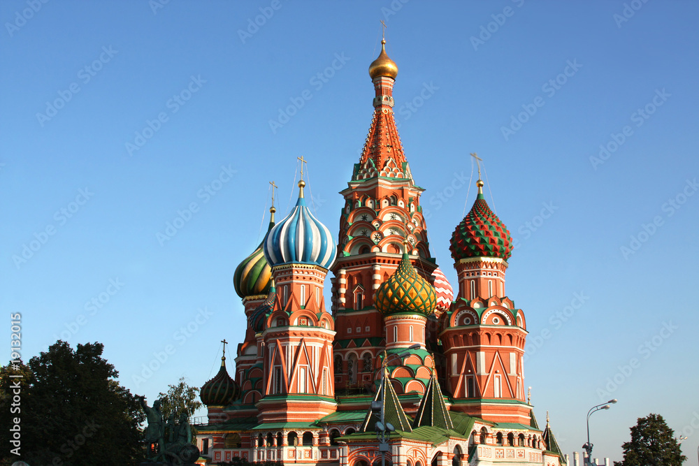 Saint Basil's cathedral in Moscow