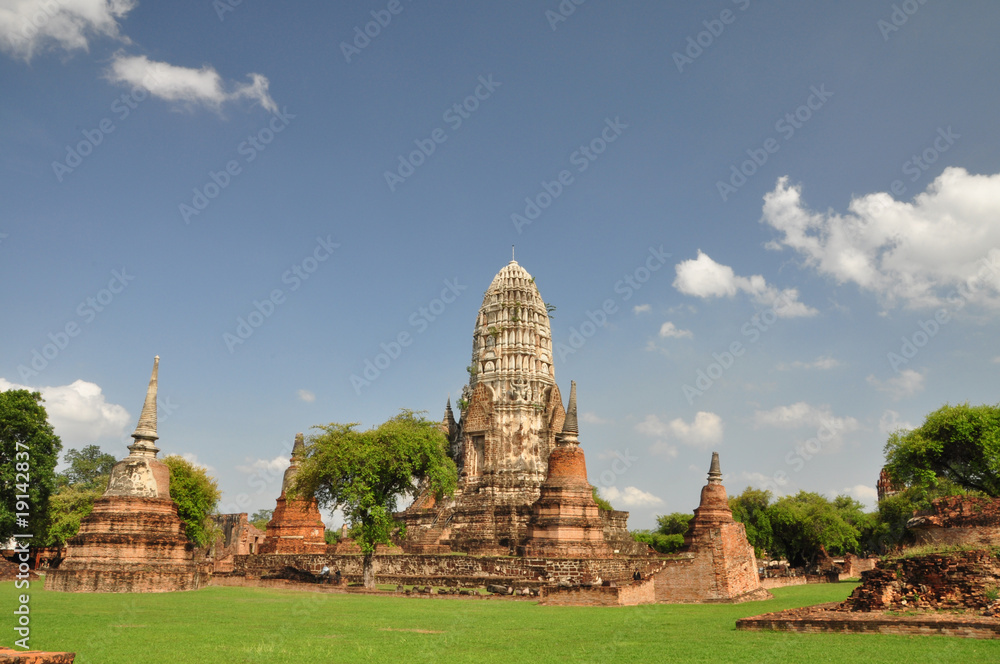 Ancient pagoda at Ayutthaya province Thailand