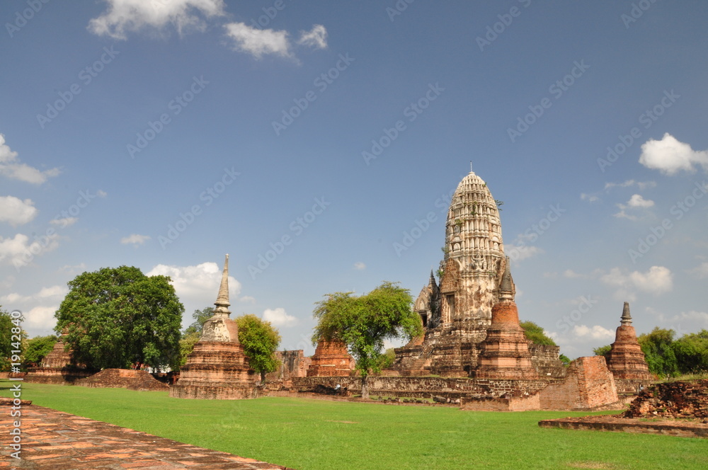 Ancient pagoda at Ayutthaya province Thailand