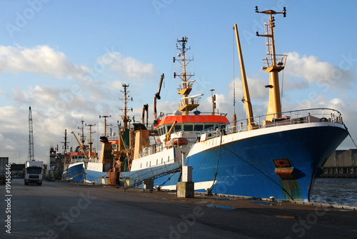 Fishing Trawlers in the Harbor