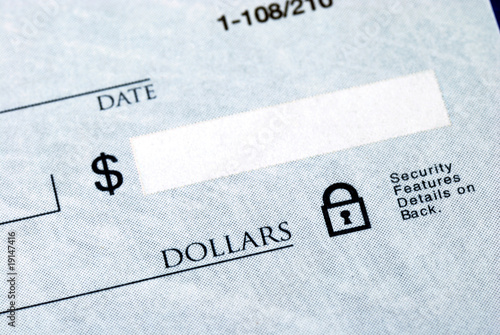 Write the dollar amount on the check