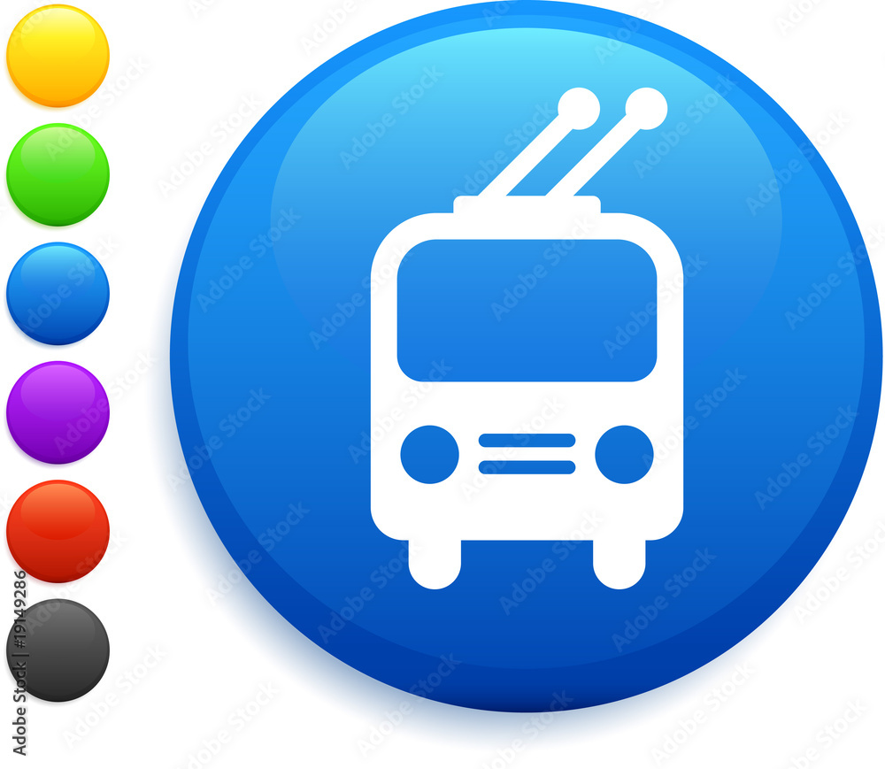 subway icon on round internet button subway icon on round internet button