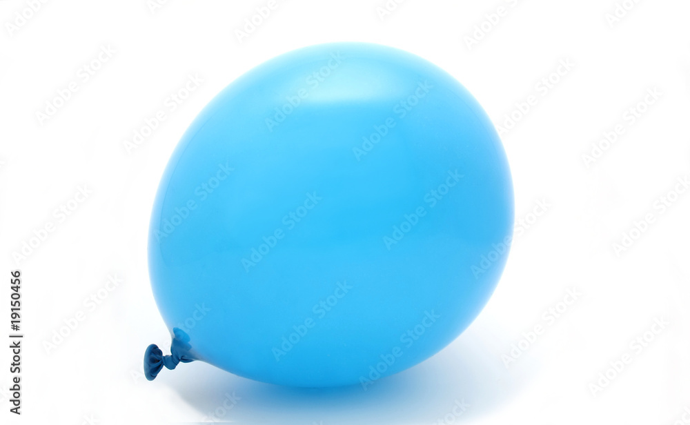 luftballon hellblau freigestellt Stock Photo | Adobe Stock