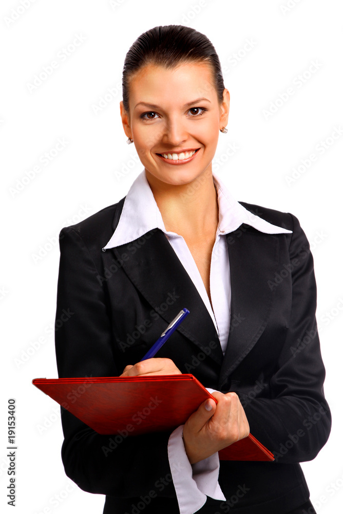businesswoman. Isolated over white background. businesswoman. Isolated over white background.