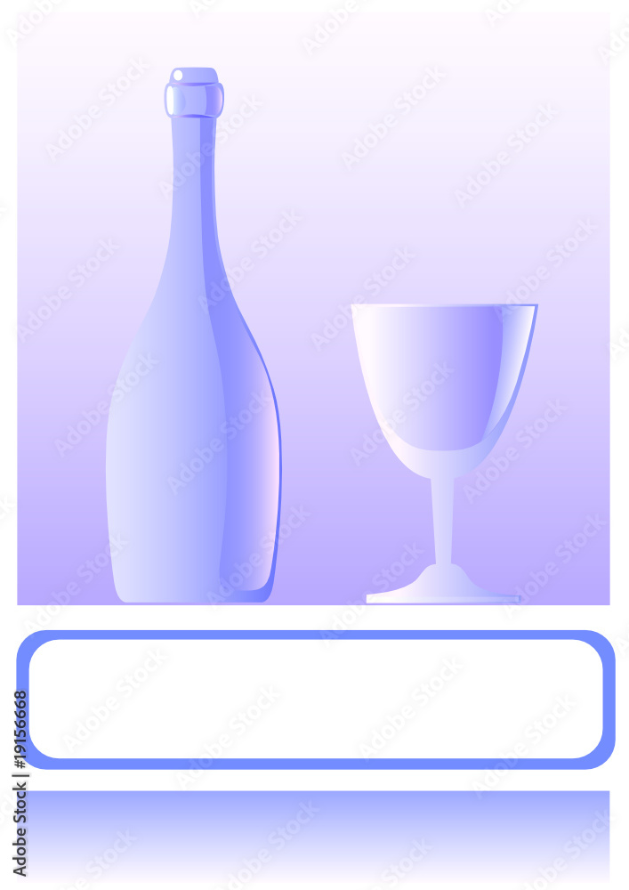 Wine bottles and glasses Wine bottles and glasses