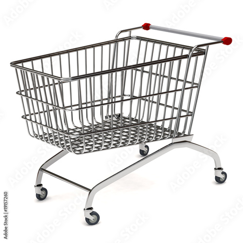 metal shopping trolley © valdis torms