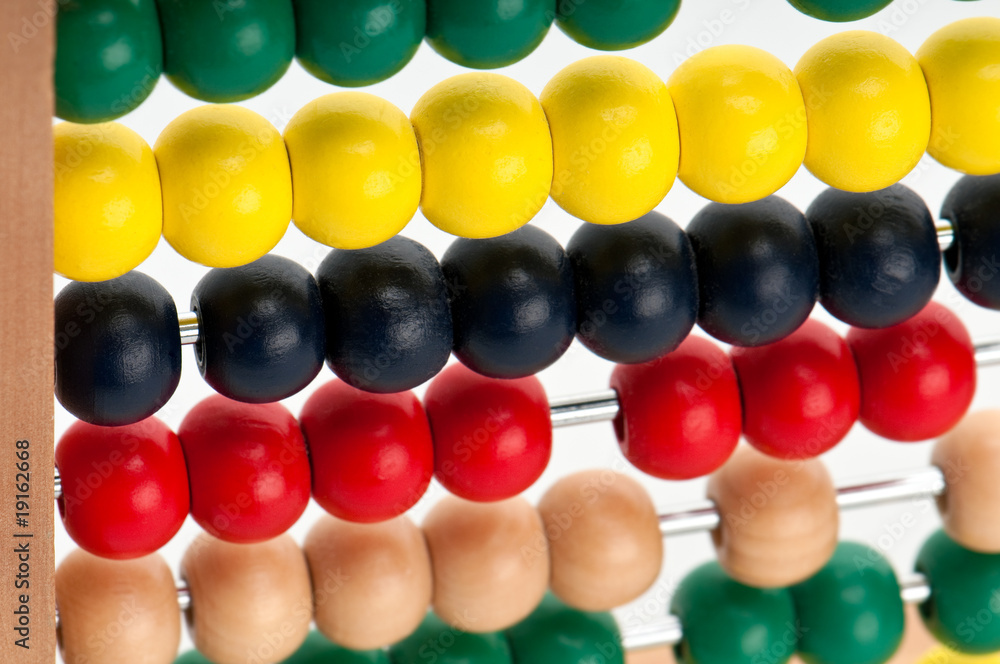 Naklejka premium Abacus close up