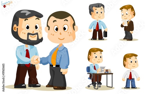 Shaking Hand. Business People